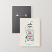 Pflege von Unkrautspray Button (Vorderseite/Rückseite)