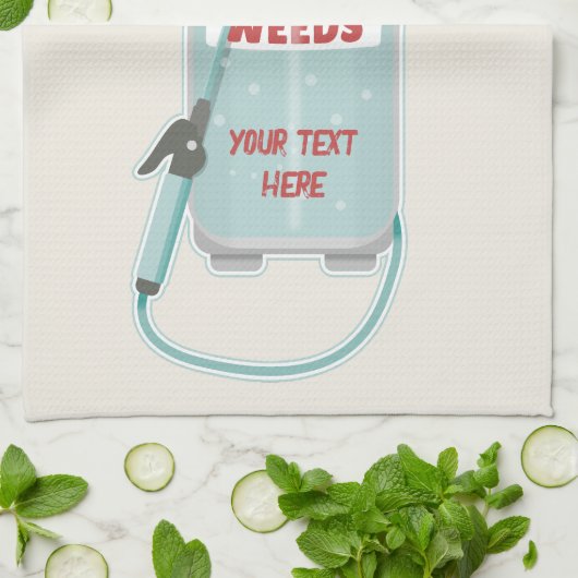 Pflege von Unkrautspray Geschirrtuch (Gefaltet)