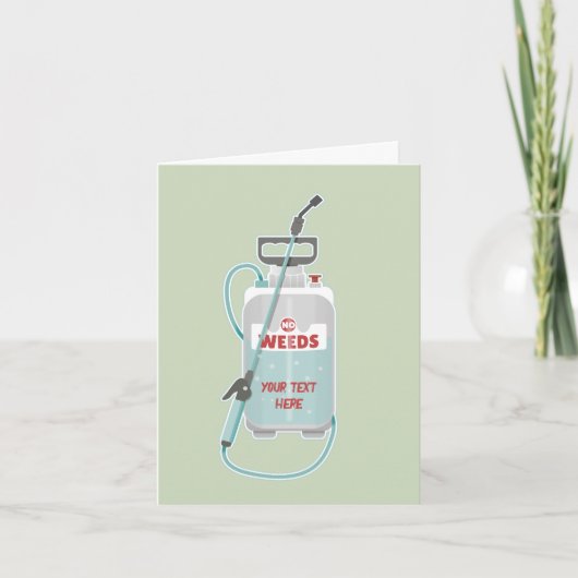 Pflege von Unkrautspray Karte (Vorderseite)