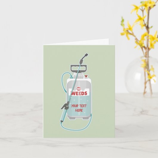 Pflege von Unkrautspray Karte (Gelbe Blume)