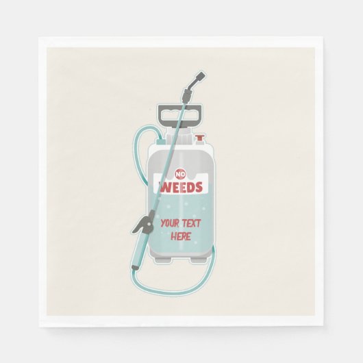 Pflege von Unkrautspray Serviette (Vorderseite)