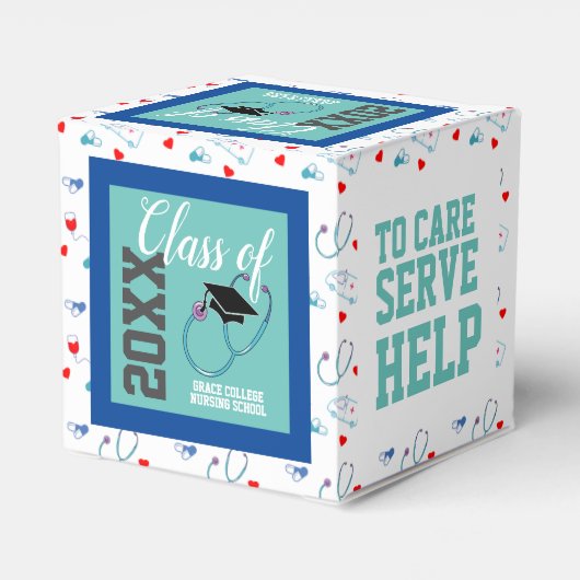 Pflegeabsolventin Geschenkschachtel (Rückseite)