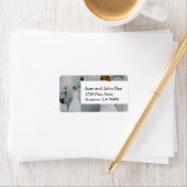 Pflegeangel und Weißauge Adressaufkleber (Insitu)