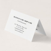 Pflegeanleitungen Foto für geputzte Kleidungsstück Visitenkarten (Rückseite)