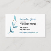 Pflegeassistent Visitenkarte (Vorderseite)