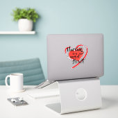 Pflegeaufkleber Aufkleber (Laptop auf Schreibtisch)