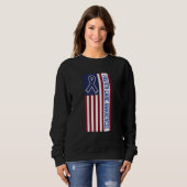 Pflegebewusstsein der USA Flag Kids fördern Eltern Sweatshirt (Vorne ganz)