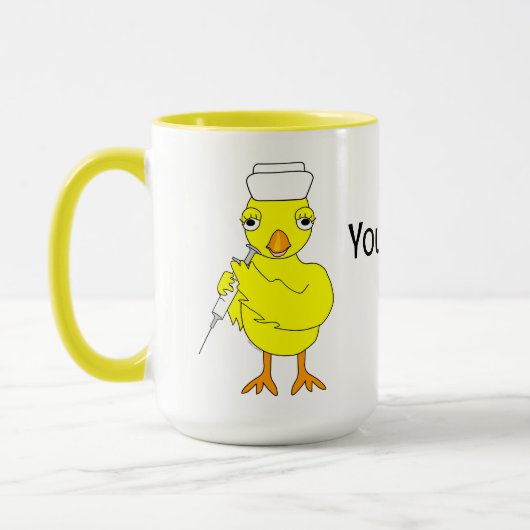 Pflegechick Tasse (Links)