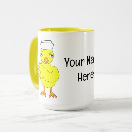 Pflegechick Tasse (Vorderseite Links)