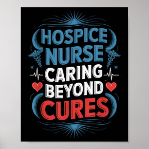 Pflegedesign für Hospice Nurse Palliativ Poster