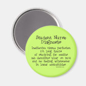 Pflegediagnose: unwirksame Gewebeperfusion Magnet (Vorderseite/Rückseite)