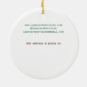 Pflegedienste fügen Name q oder Code-Website-E-Mai Keramik Ornament (Hinten)