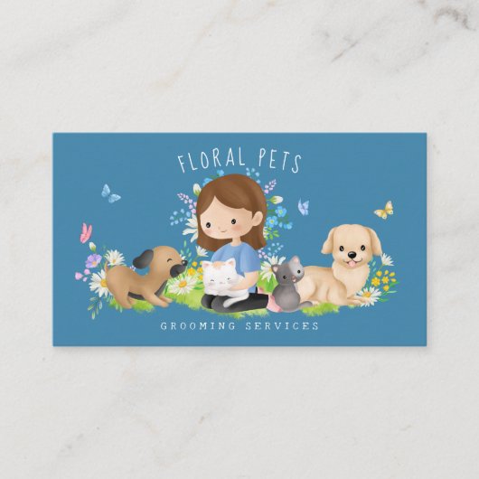 Pflegedienste für Flora und Fauna Visitenkarte (Vorderseite)