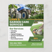 Pflegedienste für Garten und Rasen Flyer (Vorne)