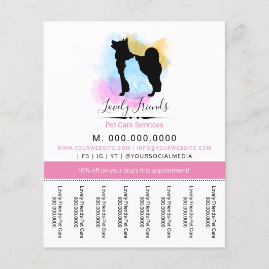 Pflegedienste für Haustiere/ Sitzgelegenheiten (Vorderseite)