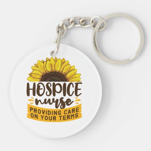 Pflegedienste für Krankenhäuser zu Ihren Bedingung Schlüsselanhänger (Rückseite)