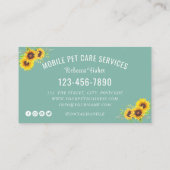 Pflegedienste für Wasserfarben Visitenkarte (Rückseite)