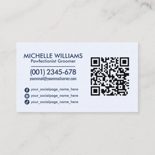 Pflegedienste Visitenkarte (Rückseite)