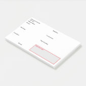 Pflegedokumentation nach der Pflege. Post-it Klebezettel (angewinkelt)