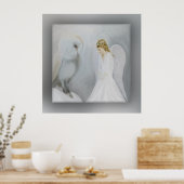 Pflegeeinheit Engel und Schüssel Poster (Küche)