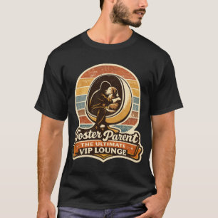 Pflegeeltern-Hund Rettung Retro-VIP-Lounge T-Shirt