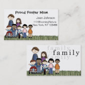 Pflegeelternteil-Visitenkarten Telefonnummerkarte (Vorne/Hinten)