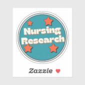 Pflegeforschung Aufkleber (Blatt)