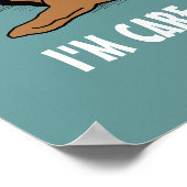 Pflegefreier Beagle - Niedlicher Hund mit benutzer Poster (Ecke)