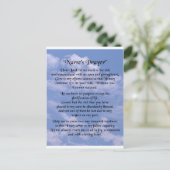 Pflegegegegebet Postkarte (Stehend Vorderseite)