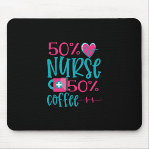 Pflegegeschenk   50 Krankenschwester 50 Kaffee Mousepad