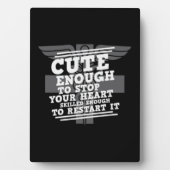 Pflegegeschenk Niedlich genug, um Ihr Herz zu stop Fotoplatte (Vorderseite)