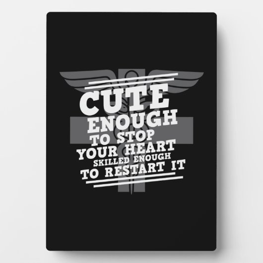 Pflegegeschenk Niedlich genug, um Ihr Herz zu stop Fotoplatte (Vorderseite)