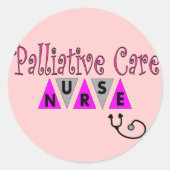 Pflegegeschenke Runder Aufkleber (Vorderseite)