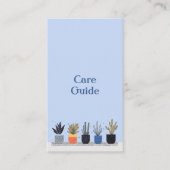 Pflegehandbuch für Fun House-Pflanze Bestellungen Begleitkarte (Vorderseite)