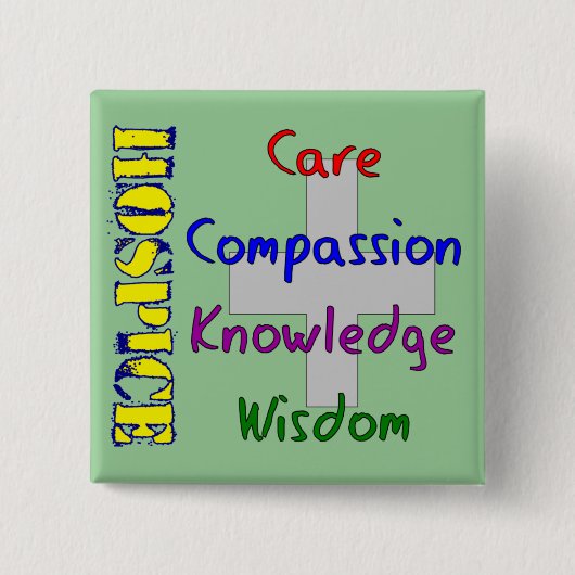 Pflegeheim-Arbeitskraft-Geschenke Button (Vorderseite)