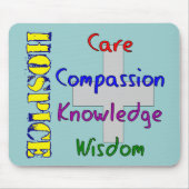 Pflegeheim-Arbeitskraft-Geschenke Mousepad (Vorne)