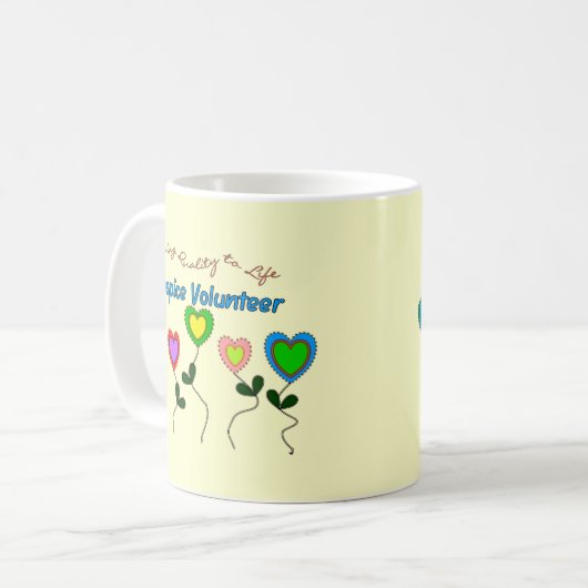 Pflegeheim-freiwillige Shirts und Geschenke Kaffeetasse (Vorderseite Links)