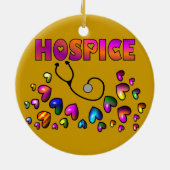 PFLEGEHEIM-HERZEN Weihnachtsverzierung Keramik Ornament (Hinten)