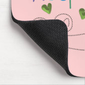 Pflegeheim KANN Herzen grünen Mousepad (Ecke)