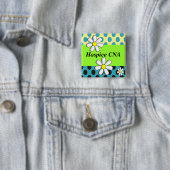 Pflegeheim KANN Knopf-künstlerische Gänseblümchen Button (Beispiel)