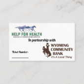 Pflegeheim-Karten-Denim und Diamanten Visitenkarte (Rückseite)