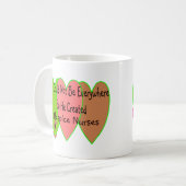 Pflegeheim-Krankenschwester "Gott könnte nicht Kaffeetasse (Vorderseite Links)