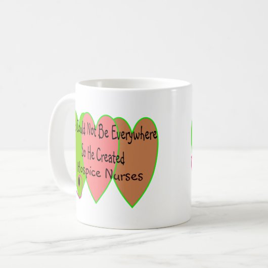 Pflegeheim-Krankenschwester "Gott könnte nicht Kaffeetasse (Vorderseite Links)