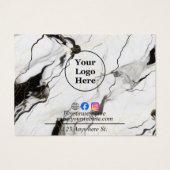 Pflegekarte für Schwarzweiß-Marmor (Rückseite)