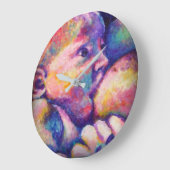 Pflegekind große wanduhr (Winkel)