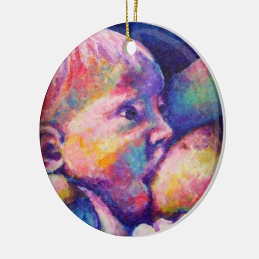 Pflegekind Keramik Ornament (Links)