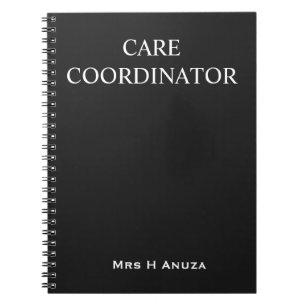 Pflegekoordinator-Notizbuch Notizblock
