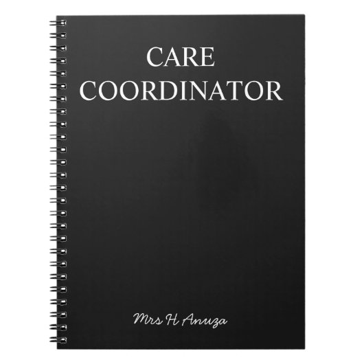 Pflegekoordinator-Notizbuch | Notizblock (Vorderseite)