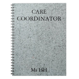 Pflegekoordinator-Notizbuch Notizblock