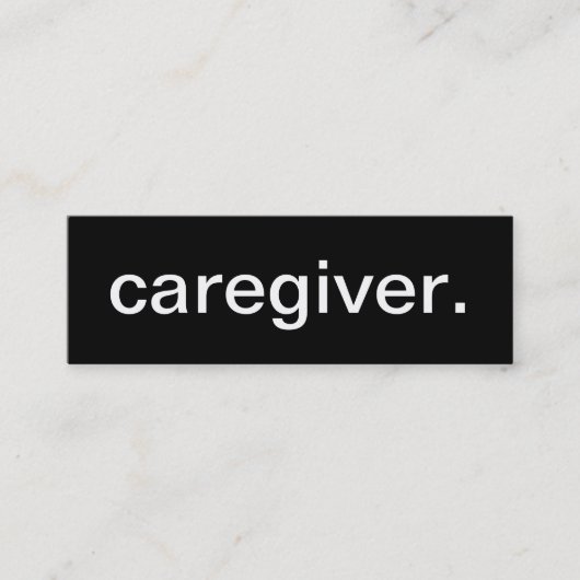 Pflegekraft-Visitenkarte Mini Visitenkarte (Vorderseite)